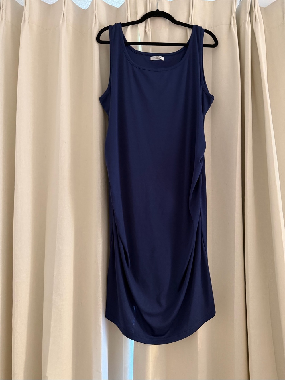 Sleeveless Blue Maternity Dress